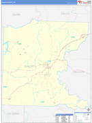 Ouachita County, AR Digital Map Basic Style