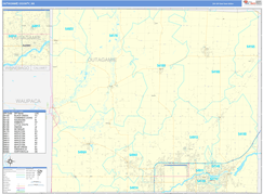 Outagamie County, WI Digital Map Basic Style