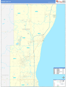 Ozaukee County, WI Digital Map Basic Style