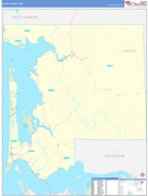 Pacific County, WA Digital Map Basic Style