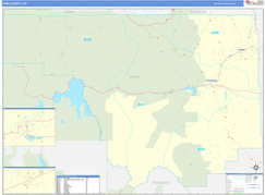 Park County, WY Digital Map Basic Style