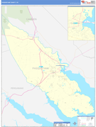 Pasquotank County, NC Digital Map Basic Style