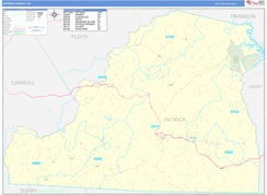 Patrick County, VA Digital Map Basic Style
