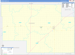 Pawnee County, KS Digital Map Basic Style