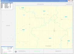 Pawnee County, NE Digital Map Basic Style