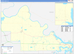 Pawnee County, OK Digital Map Basic Style