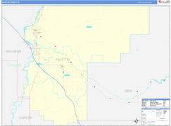 Payette County, ID Digital Map Basic Style