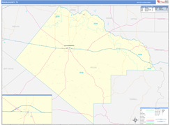 Pecos County, TX Digital Map Basic Style