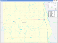 Pembina County, ND Digital Map Basic Style