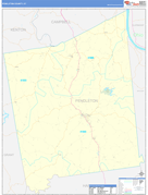 Pendleton County, KY Digital Map Basic Style
