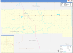 Pennington County, MN Digital Map Basic Style