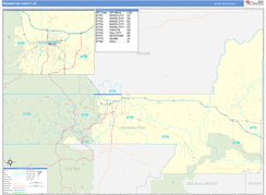 Pennington County, SD Digital Map Basic Style