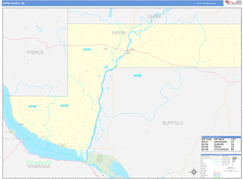 Pepin County, WI Digital Map Basic Style