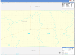 Perkins County, NE Digital Map Basic Style