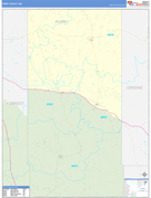 Perry County, MS Digital Map Basic Style