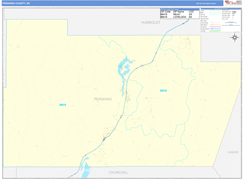 Pershing County, NV Digital Map Basic Style