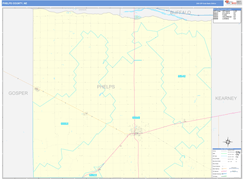 Phelps County, NE Digital Map Basic Style