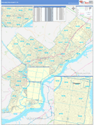 Philadelphia County, PA Digital Map Basic Style