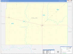 Phillips County, CO Digital Map Basic Style