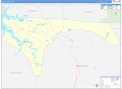 Pickett County, TN Digital Map Basic Style