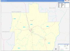 Pike County, AL Digital Map Basic Style