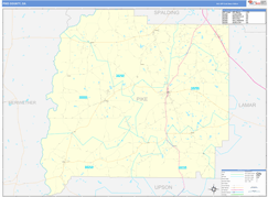 Pike County, GA Digital Map Basic Style