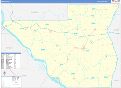 Pike County, IL Digital Map Basic Style