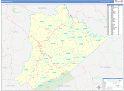 Pike County, KY Digital Map Basic Style