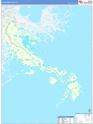 Plaquemines Parish (County), LA Digital Map Basic Style