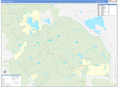 Plumas County, CA Digital Map Basic Style