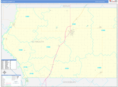 Plymouth County, IA Digital Map Basic Style