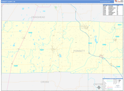 Poinsett County, AR Digital Map Basic Style