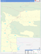 Polk County, AR Digital Map Basic Style