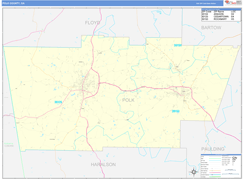Polk County, GA Digital Map Basic Style