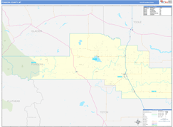 Pondera County, MT Digital Map Basic Style