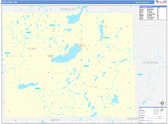 Pope County, MN Digital Map Basic Style