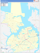 Portsmouth County, VA Digital Map Basic Style