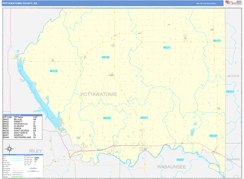 Pottawatomie County, KS Digital Map Basic Style