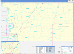 Pottawattamie County, IA Digital Map Basic Style