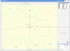 Pratt County, KS Digital Map Basic Style
