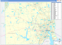 Providence County, RI Digital Map Basic Style
