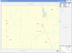 Pulaski County, IN Digital Map Basic Style