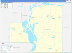 Putnam County, IL Digital Map Basic Style