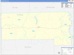 Putnam County, MO Digital Map Basic Style