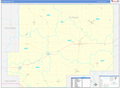 Putnam County, OH Digital Map Basic Style