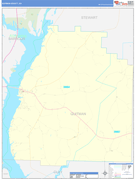 Quitman County, GA Digital Map Basic Style