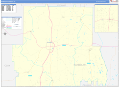 Randolph County, GA Digital Map Basic Style