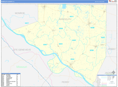 Randolph County, IL Digital Map Basic Style