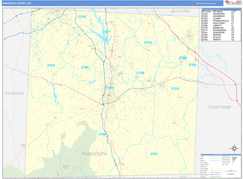 Randolph County, NC Digital Map Basic Style