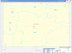 Ransom County, ND Digital Map Basic Style